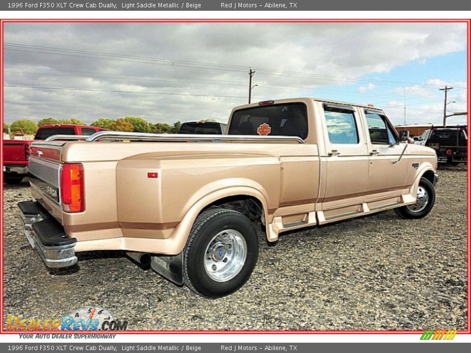 Light Saddle Metallic 1996 Ford F350 XLT Crew Cab Dually Photo #6