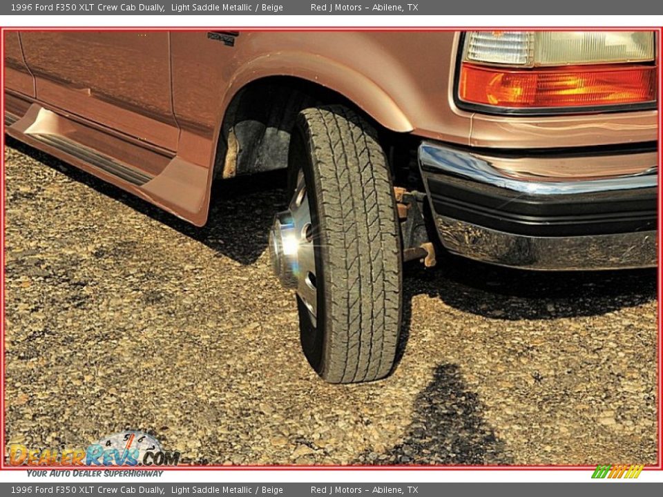 1996 Ford F350 XLT Crew Cab Dually Light Saddle Metallic / Beige Photo #9