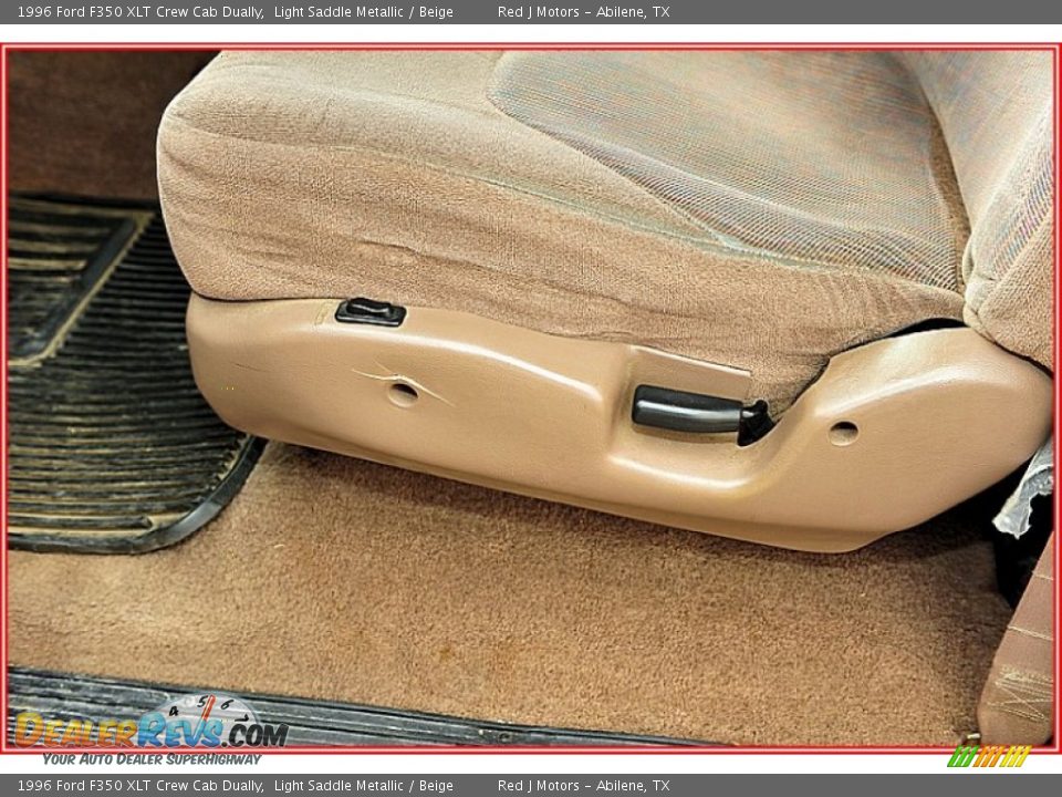 1996 Ford F350 XLT Crew Cab Dually Light Saddle Metallic / Beige Photo #13