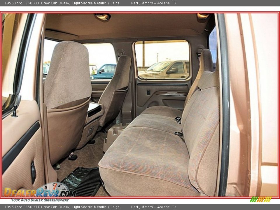 Beige Interior - 1996 Ford F350 XLT Crew Cab Dually Photo #16