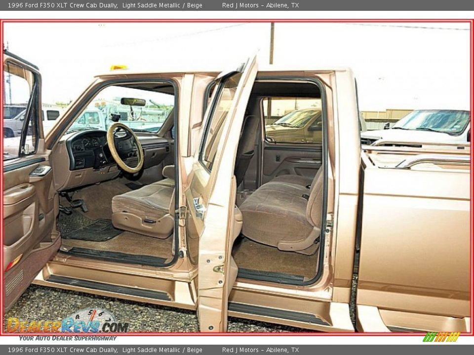 Beige Interior - 1996 Ford F350 XLT Crew Cab Dually Photo #17