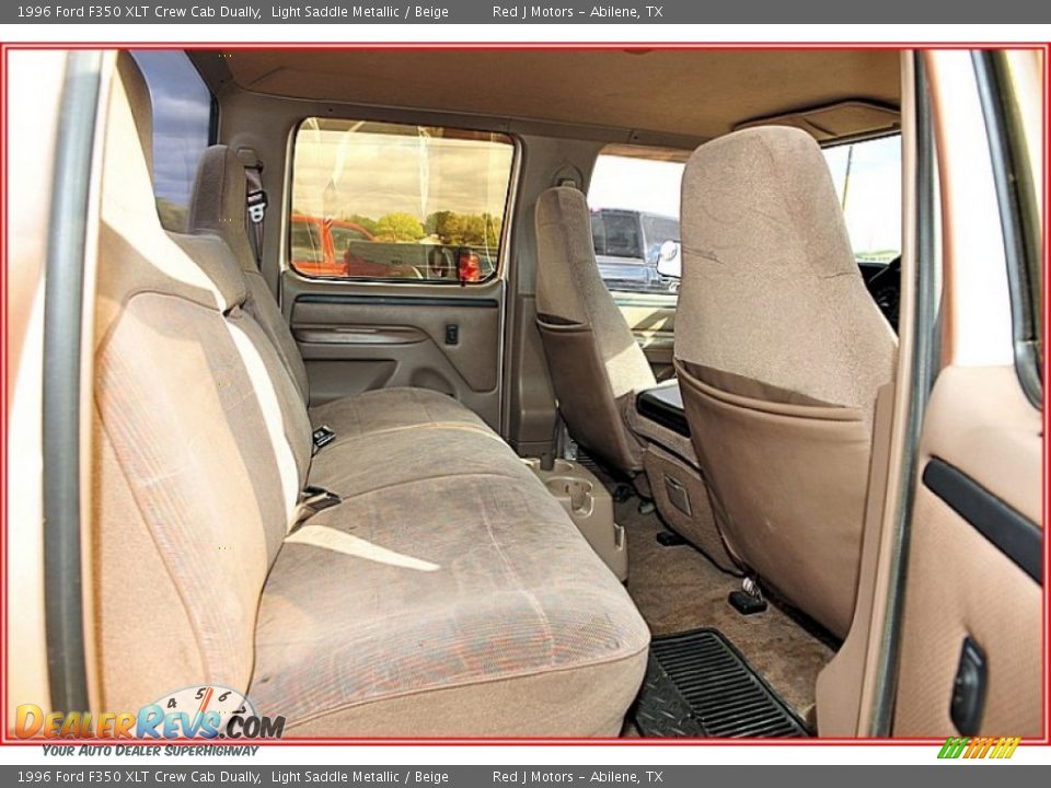 Beige Interior - 1996 Ford F350 XLT Crew Cab Dually Photo #19