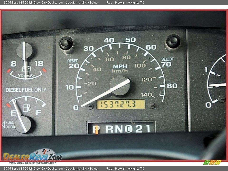 1996 Ford F350 XLT Crew Cab Dually Gauges Photo #33