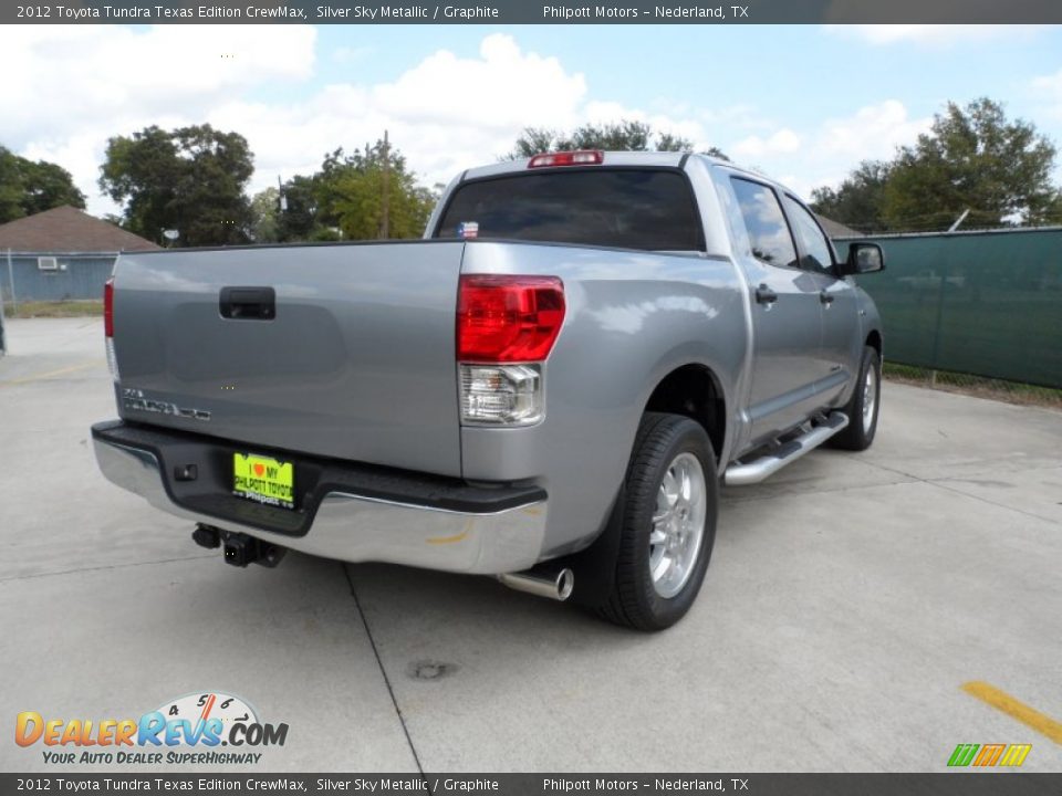 2012 Toyota Tundra Texas Edition CrewMax Silver Sky Metallic / Graphite Photo #3