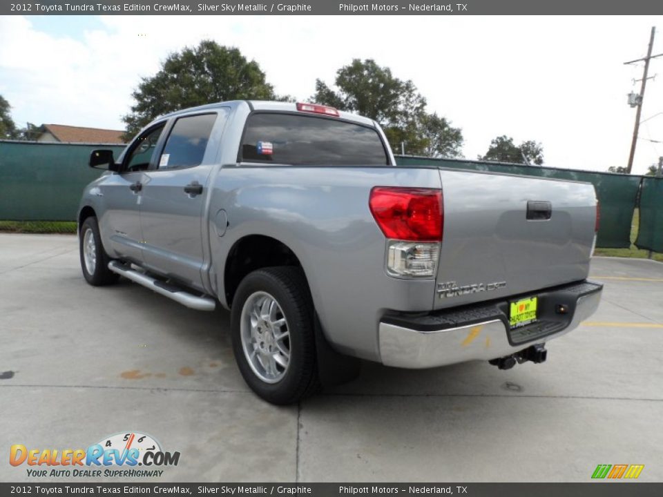 2012 Toyota Tundra Texas Edition CrewMax Silver Sky Metallic / Graphite Photo #5