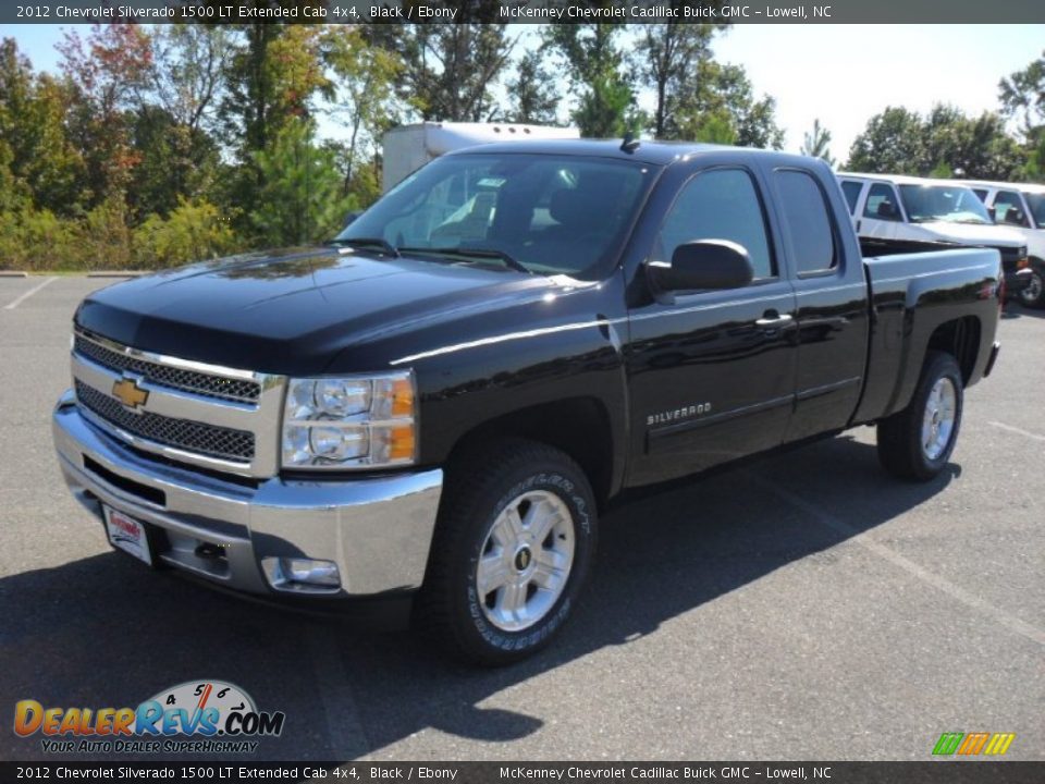 2012 Chevrolet Silverado 1500 LT Extended Cab 4x4 Black / Ebony Photo #1