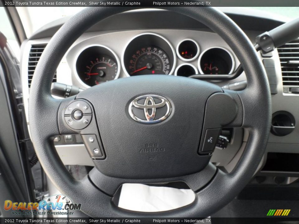 2012 Toyota Tundra Texas Edition CrewMax Steering Wheel Photo #31