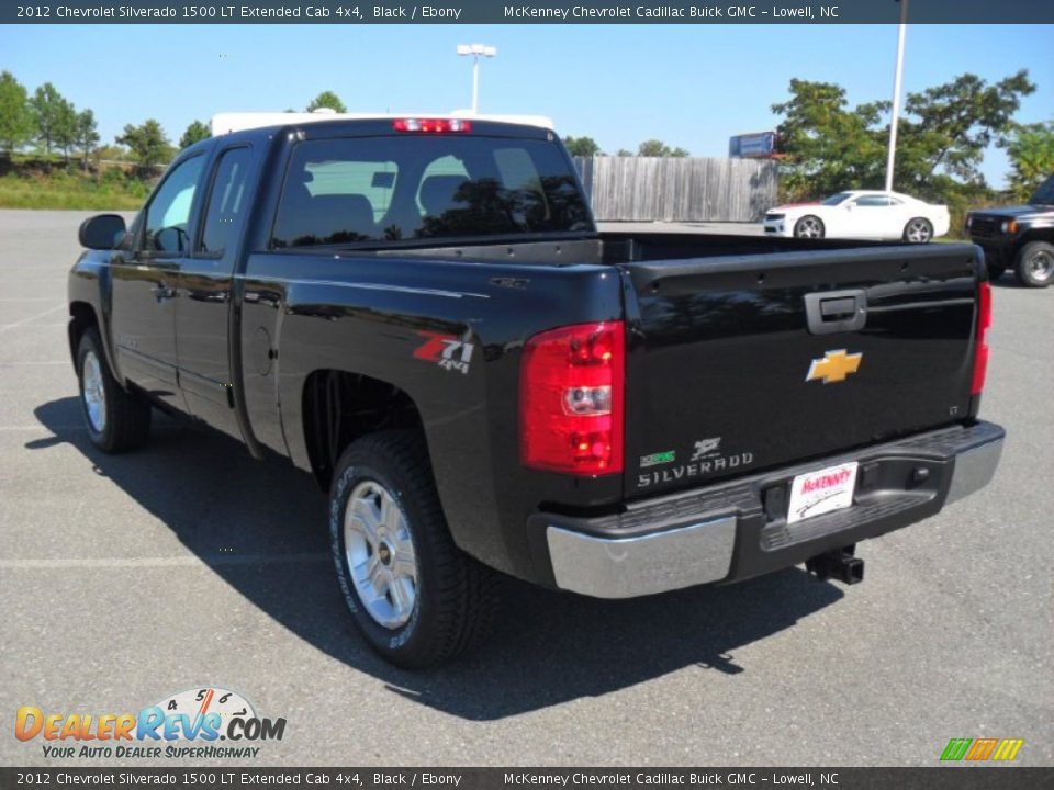 2012 Chevrolet Silverado 1500 LT Extended Cab 4x4 Black / Ebony Photo #2