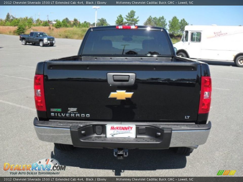 2012 Chevrolet Silverado 1500 LT Extended Cab 4x4 Black / Ebony Photo #3