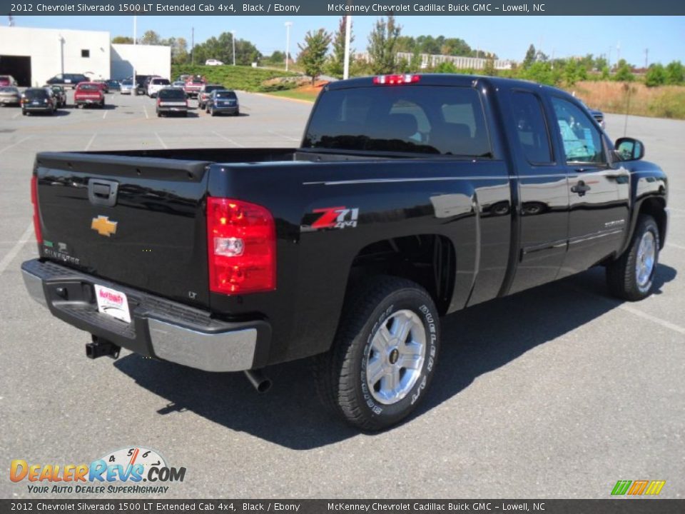 2012 Chevrolet Silverado 1500 LT Extended Cab 4x4 Black / Ebony Photo #4