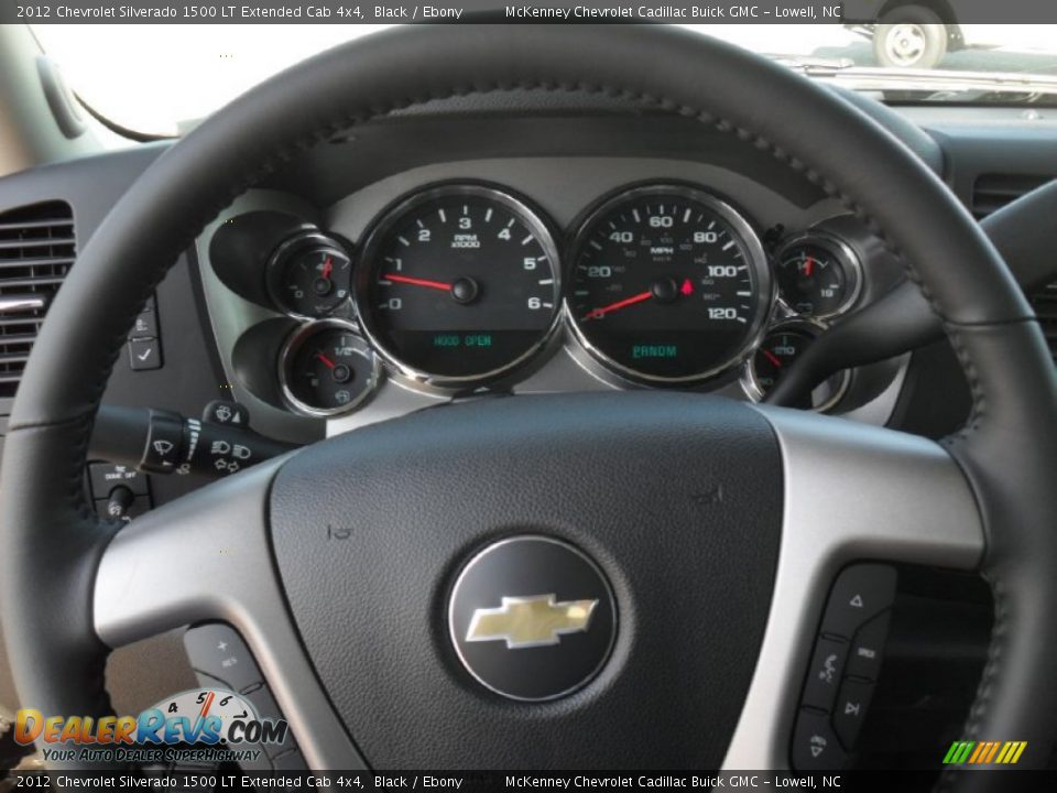 2012 Chevrolet Silverado 1500 LT Extended Cab 4x4 Black / Ebony Photo #12