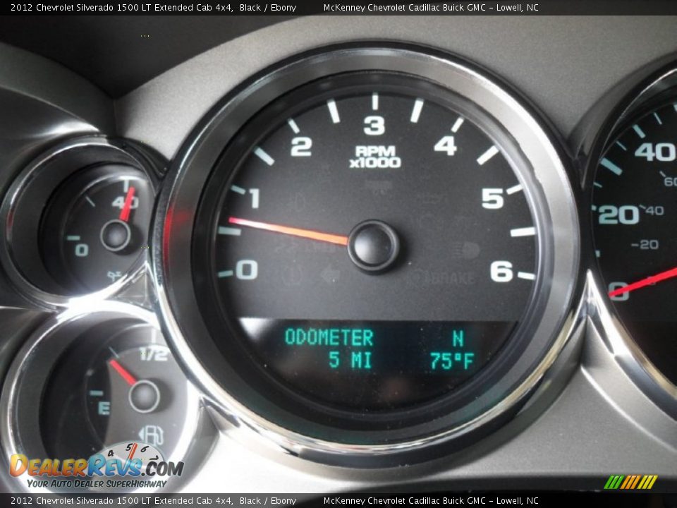 2012 Chevrolet Silverado 1500 LT Extended Cab 4x4 Black / Ebony Photo #13