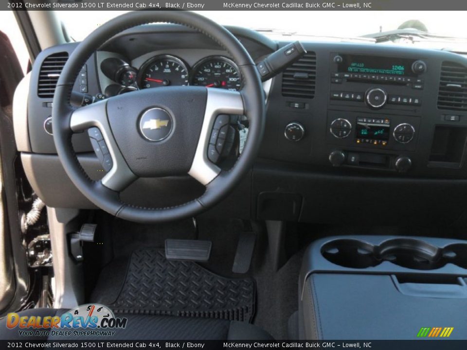 2012 Chevrolet Silverado 1500 LT Extended Cab 4x4 Black / Ebony Photo #15