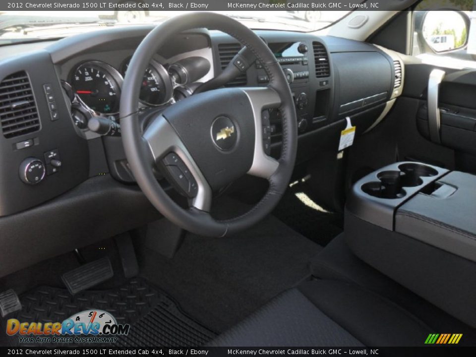2012 Chevrolet Silverado 1500 LT Extended Cab 4x4 Black / Ebony Photo #25