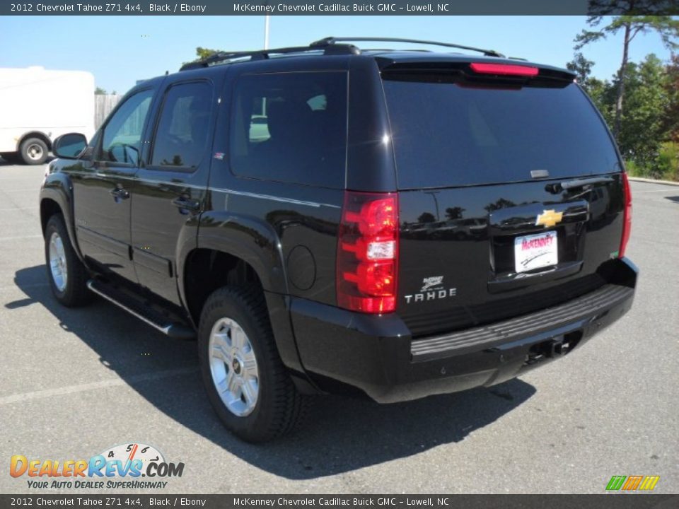 2012 Chevrolet Tahoe Z71 4x4 Black / Ebony Photo #2