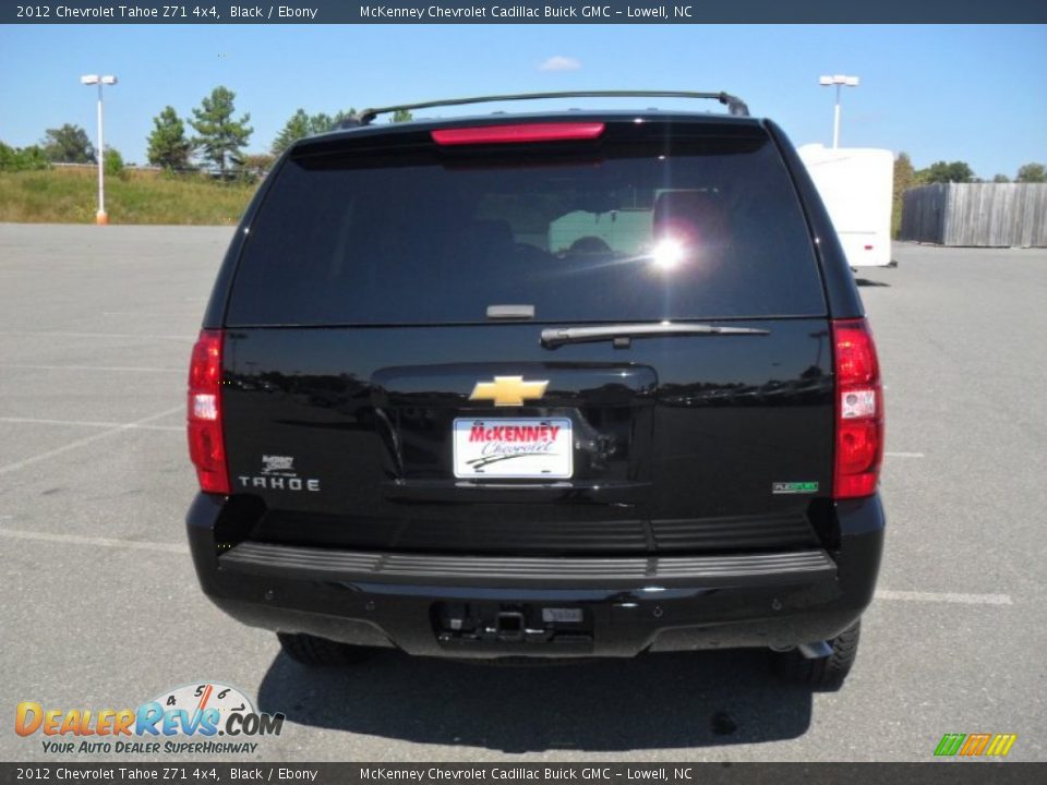 2012 Chevrolet Tahoe Z71 4x4 Black / Ebony Photo #3