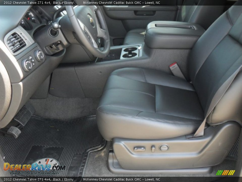 Ebony Interior - 2012 Chevrolet Tahoe Z71 4x4 Photo #7