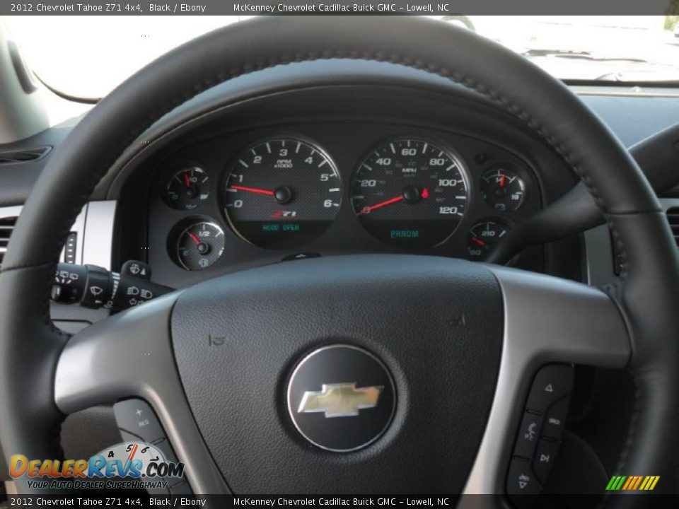 2012 Chevrolet Tahoe Z71 4x4 Black / Ebony Photo #13
