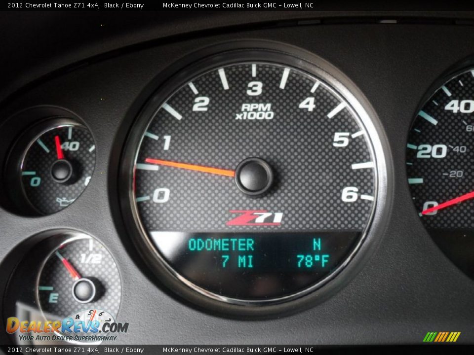 2012 Chevrolet Tahoe Z71 4x4 Black / Ebony Photo #14