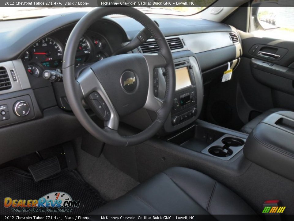 Ebony Interior - 2012 Chevrolet Tahoe Z71 4x4 Photo #27