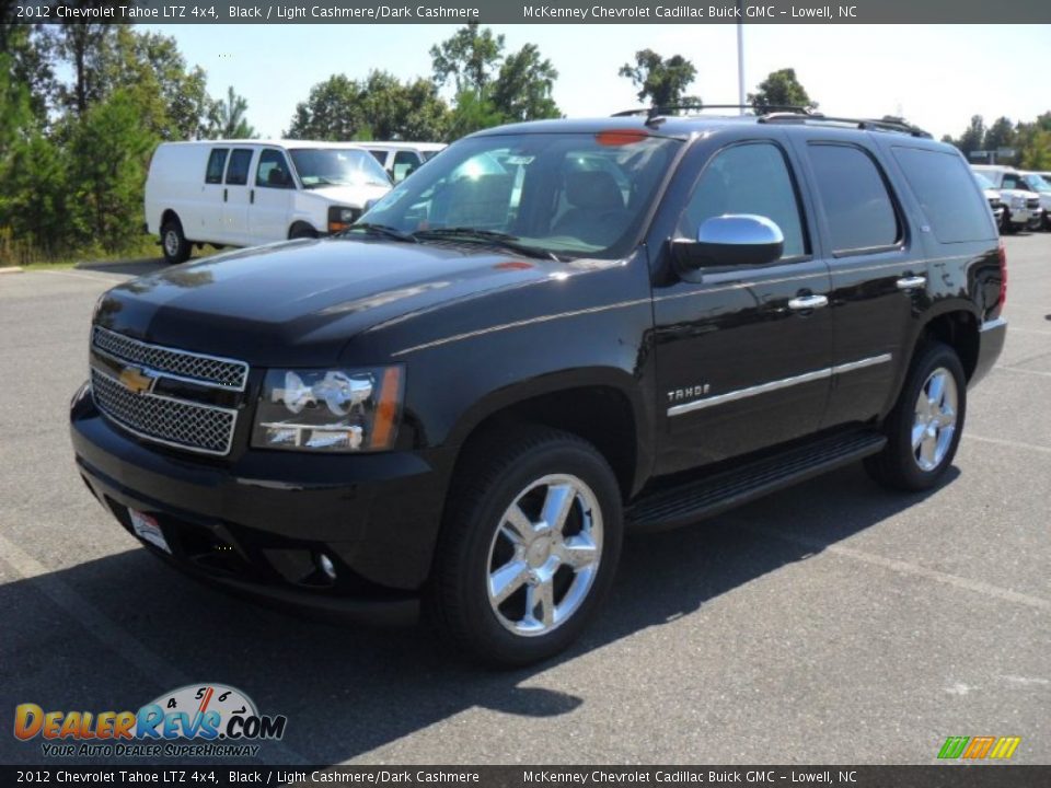 2012 Chevrolet Tahoe LTZ 4x4 Black / Light Cashmere/Dark Cashmere Photo #1