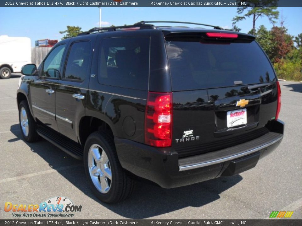 2012 Chevrolet Tahoe LTZ 4x4 Black / Light Cashmere/Dark Cashmere Photo #2