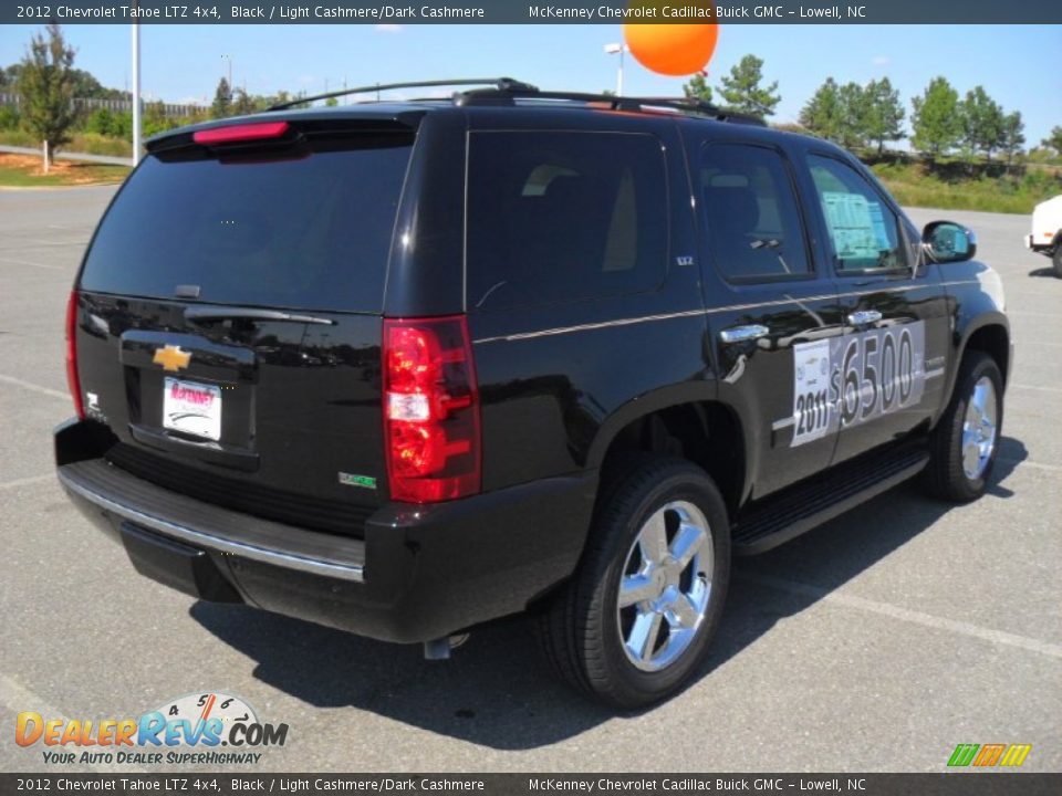 2012 Chevrolet Tahoe LTZ 4x4 Black / Light Cashmere/Dark Cashmere Photo #4