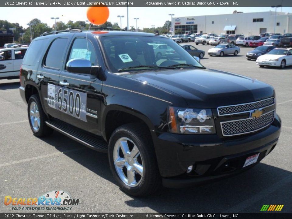 2012 Chevrolet Tahoe LTZ 4x4 Black / Light Cashmere/Dark Cashmere Photo #5