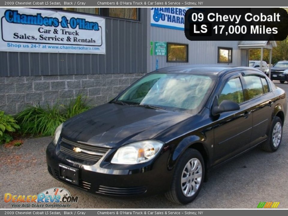2009 Chevrolet Cobalt LS Sedan Black / Gray Photo #1
