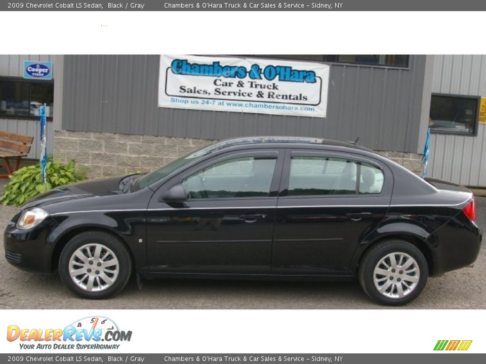 2009 Chevrolet Cobalt LS Sedan Black / Gray Photo #2