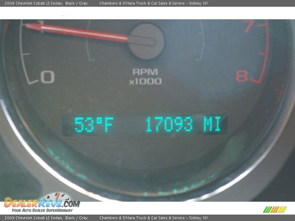 2009 Chevrolet Cobalt LS Sedan Black / Gray Photo #6