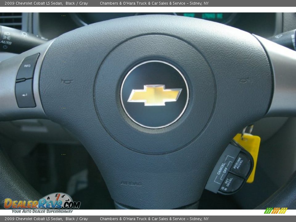 2009 Chevrolet Cobalt LS Sedan Black / Gray Photo #7