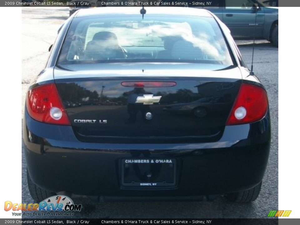 2009 Chevrolet Cobalt LS Sedan Black / Gray Photo #9