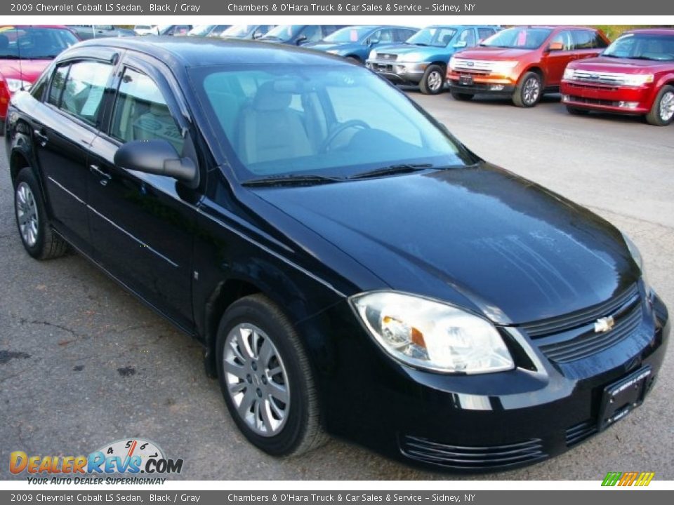 2009 Chevrolet Cobalt LS Sedan Black / Gray Photo #12