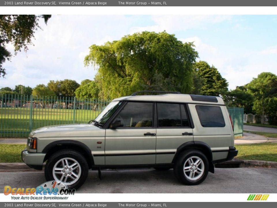2003 Land Rover Discovery SE Vienna Green / Alpaca Beige Photo #3