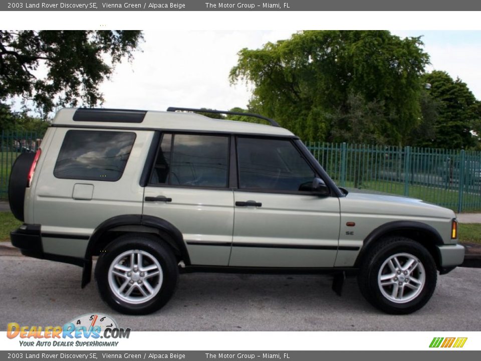 2003 Land Rover Discovery SE Vienna Green / Alpaca Beige Photo #10