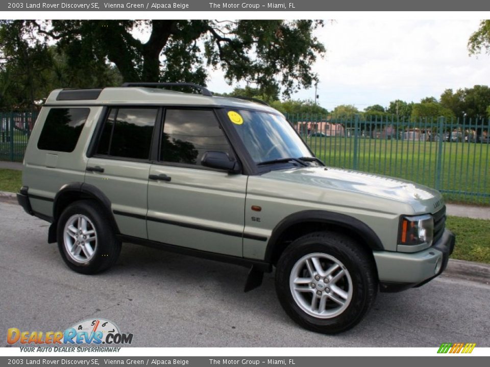 2003 Land Rover Discovery SE Vienna Green / Alpaca Beige Photo #12