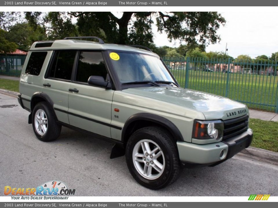2003 Land Rover Discovery SE Vienna Green / Alpaca Beige Photo #13