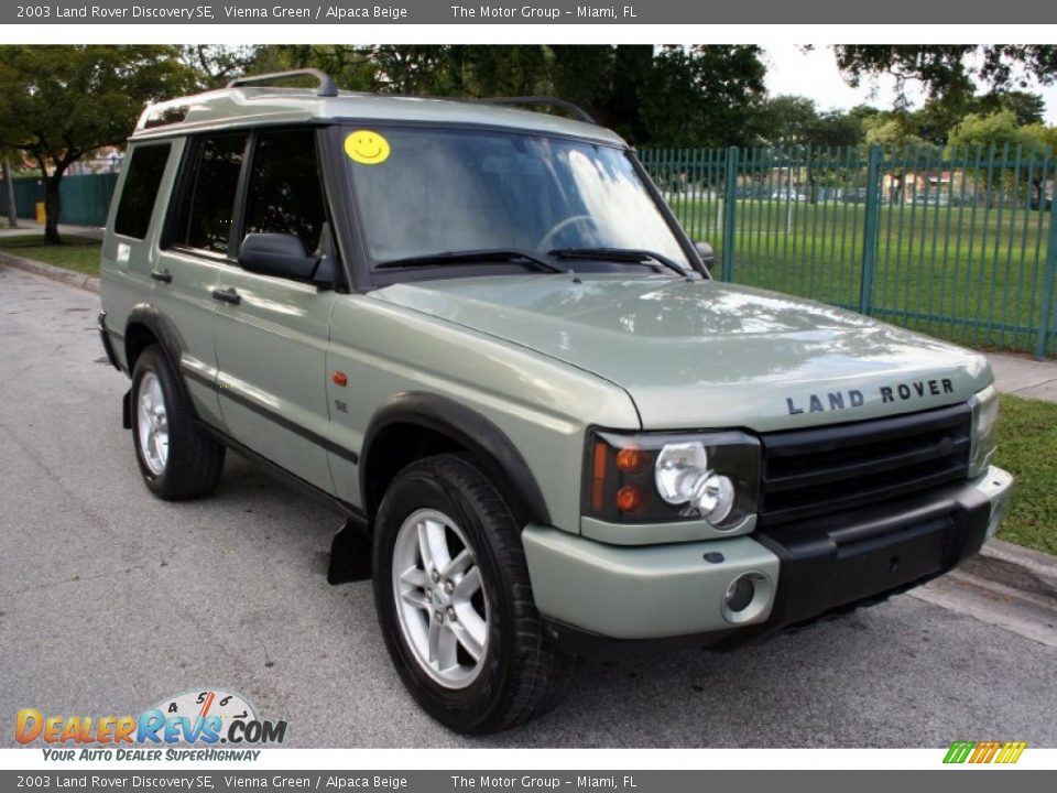 2003 Land Rover Discovery SE Vienna Green / Alpaca Beige Photo #14