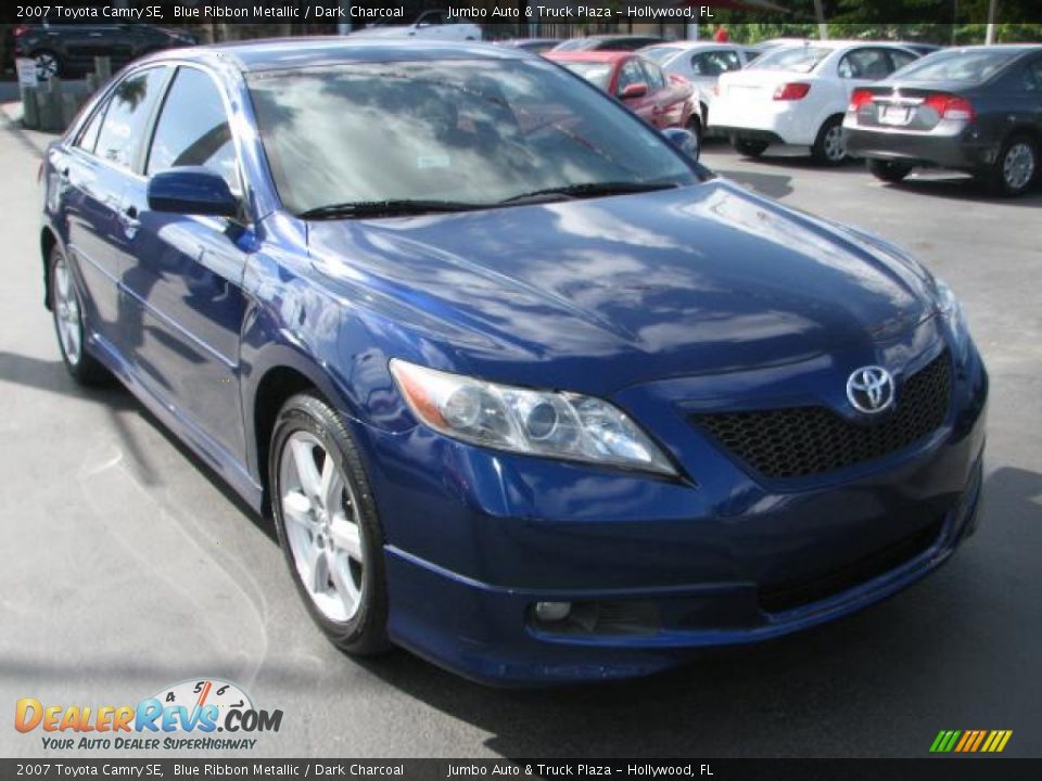 2007 Toyota Camry SE Blue Ribbon Metallic / Dark Charcoal Photo #1