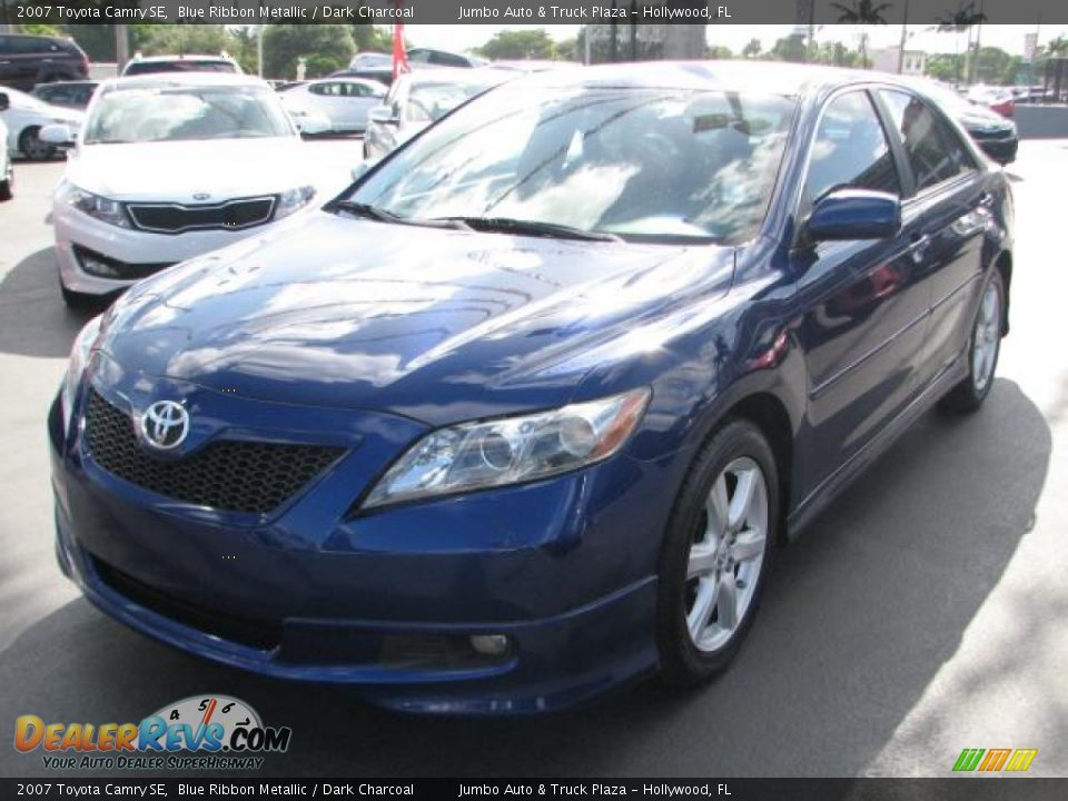 2007 Toyota Camry SE Blue Ribbon Metallic / Dark Charcoal Photo #5