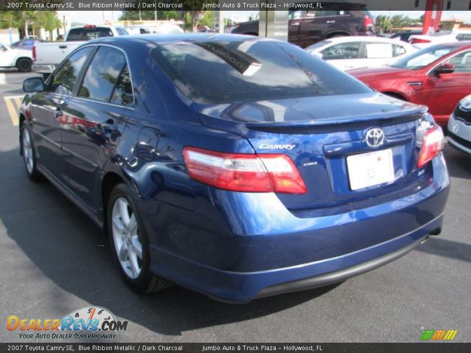 2007 Toyota Camry SE Blue Ribbon Metallic / Dark Charcoal Photo #7