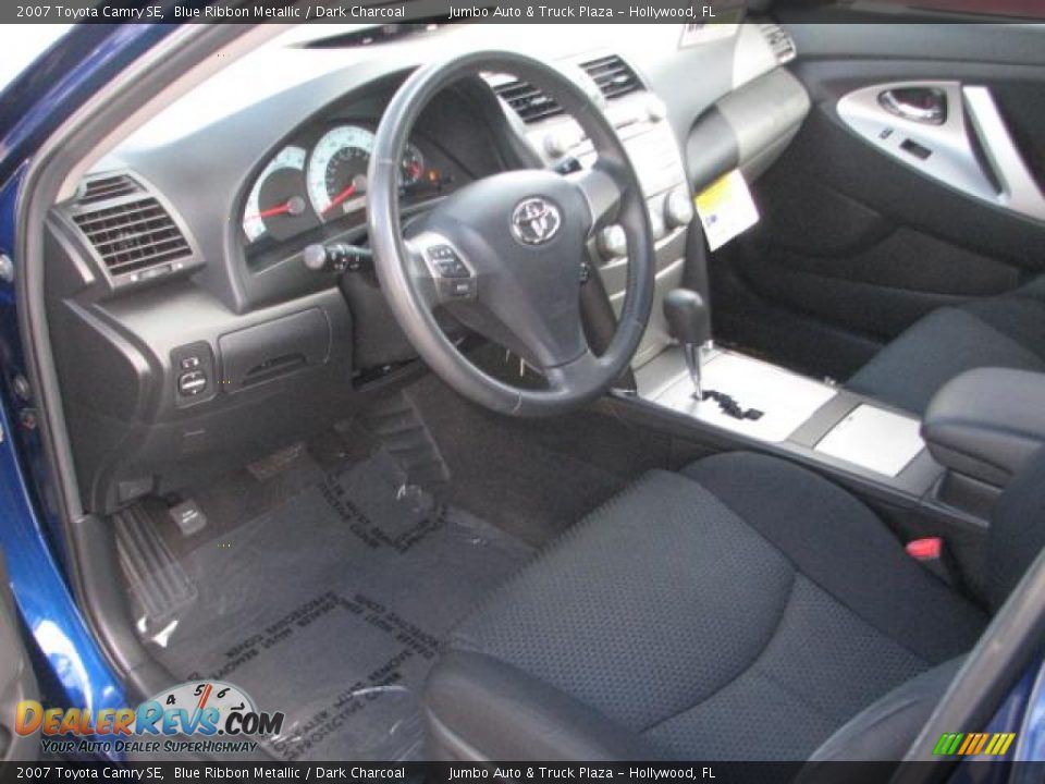 2007 Toyota Camry SE Blue Ribbon Metallic / Dark Charcoal Photo #16