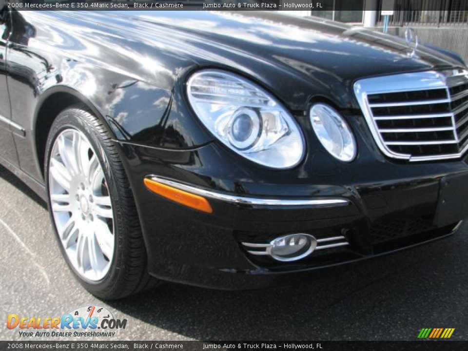 2008 Mercedes-Benz E 350 4Matic Sedan Black / Cashmere Photo #2