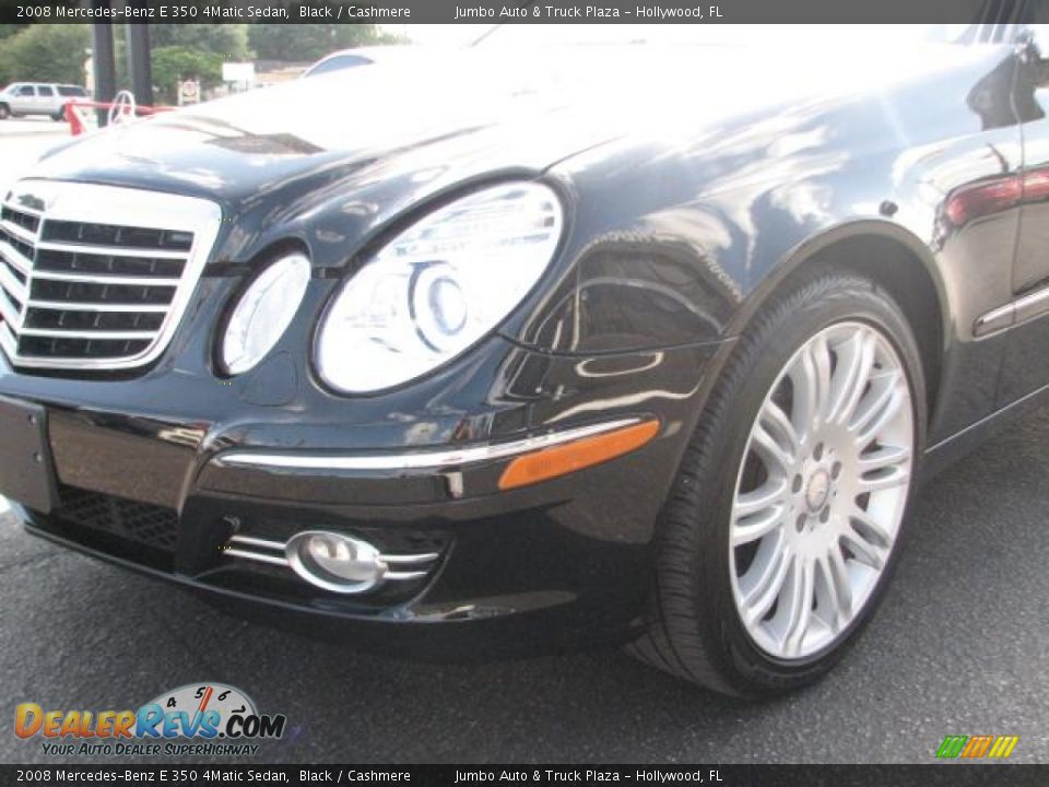 2008 Mercedes-Benz E 350 4Matic Sedan Black / Cashmere Photo #4