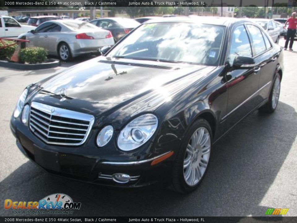 2008 Mercedes-Benz E 350 4Matic Sedan Black / Cashmere Photo #5