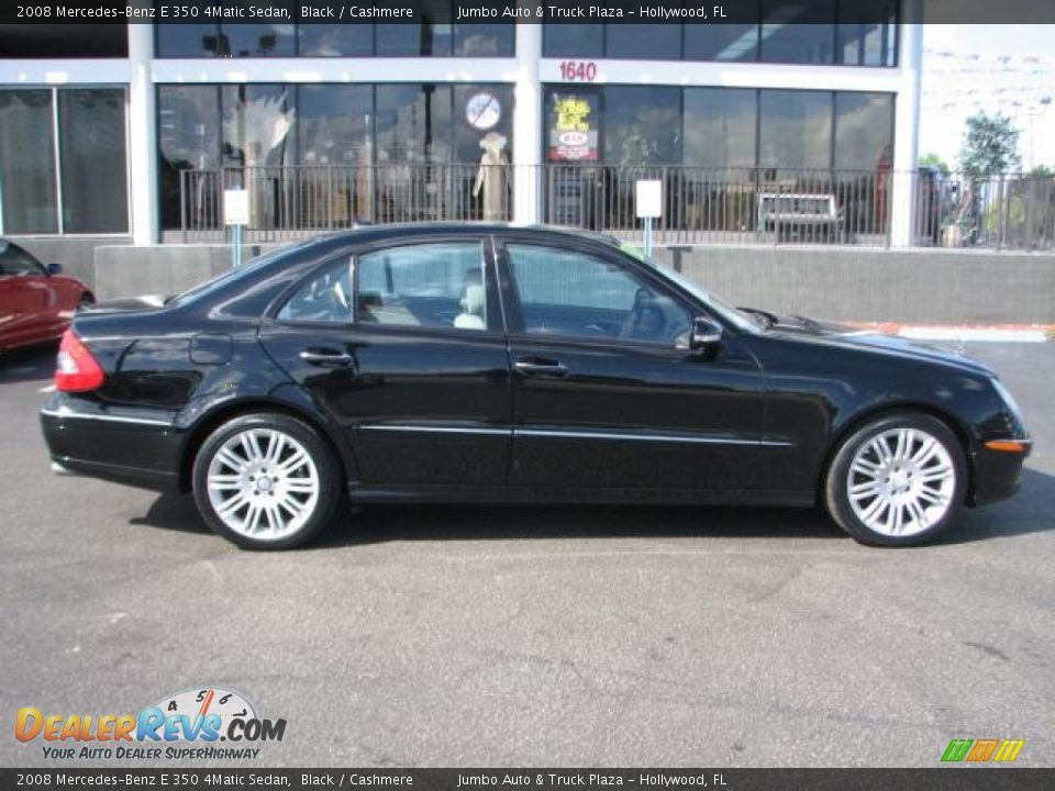 2008 Mercedes-Benz E 350 4Matic Sedan Black / Cashmere Photo #10