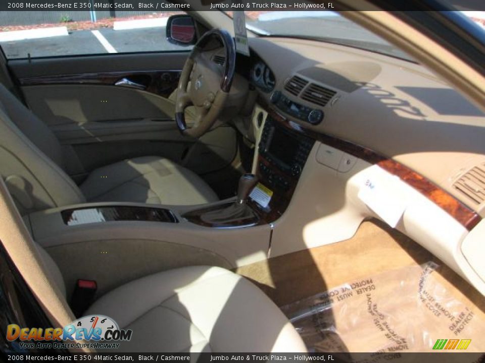 2008 Mercedes-Benz E 350 4Matic Sedan Black / Cashmere Photo #11