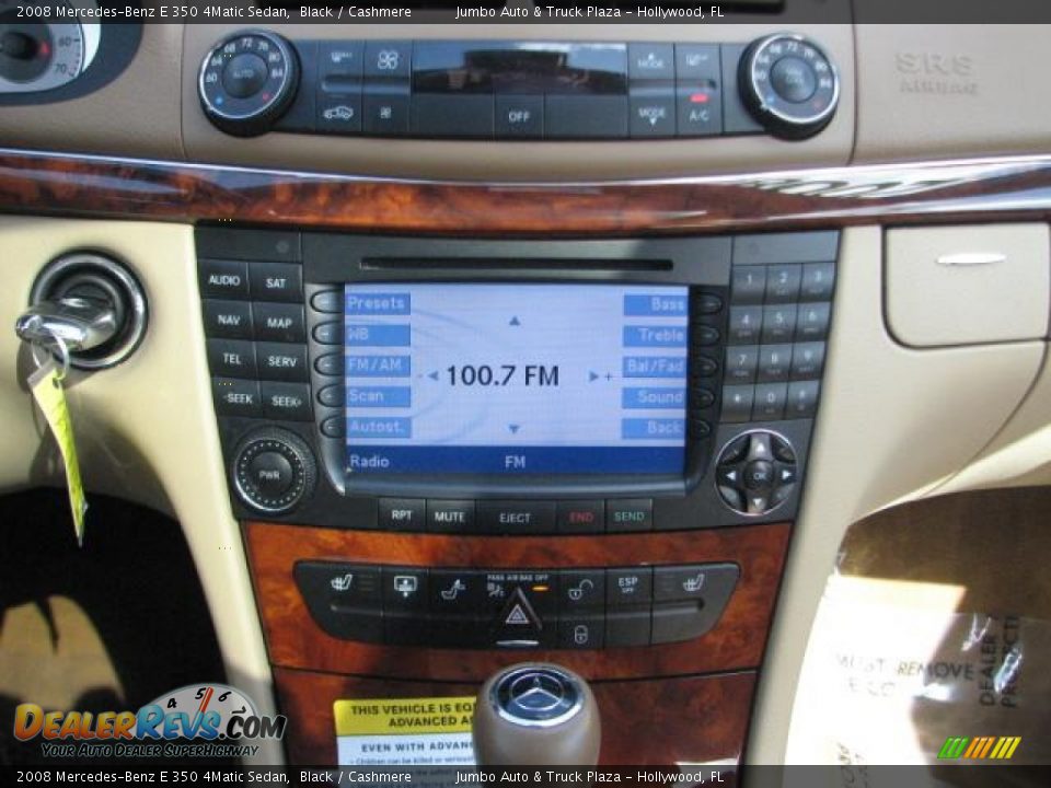 2008 Mercedes-Benz E 350 4Matic Sedan Black / Cashmere Photo #15