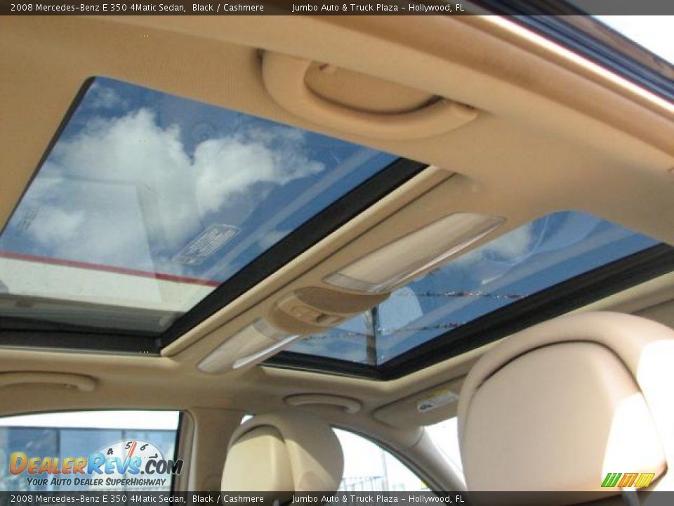 2008 Mercedes-Benz E 350 4Matic Sedan Black / Cashmere Photo #16